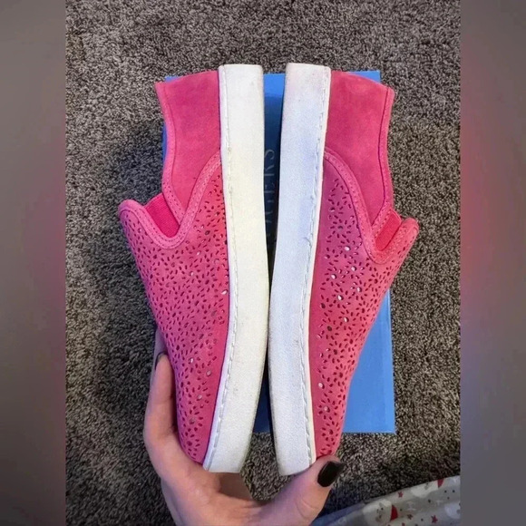 Jack Rogers sneakers Ronnie Slip on  size 8 pink flowers - Picture 3 of 10